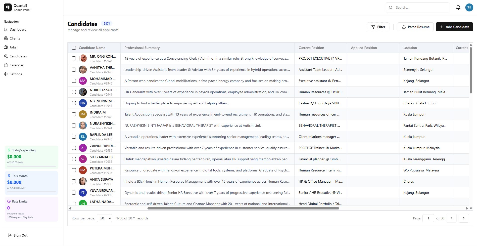 Applicant Tracking System